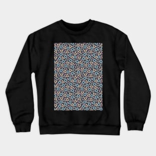 Geometric Shapes Pattern (Black) Crewneck Sweatshirt